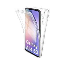 Capa de Silicone 360º para Samsung Galaxy A54 Transparente Capa de Silicone 360º para Samsung Galaxy A54 Transparente
